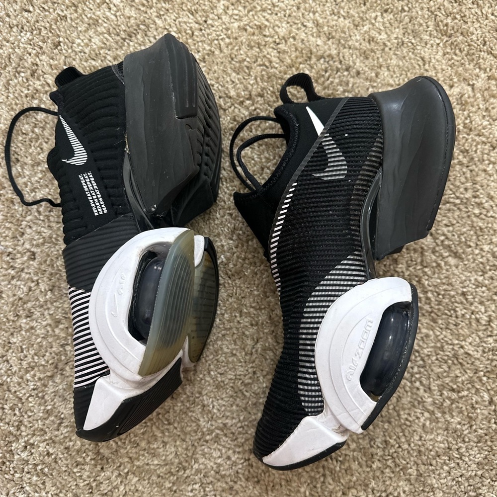 Nike Air Zoom SuperRep Sneakers Black White Women’s Size 7.5 Training Gym Shoes - Picture 7 of 11